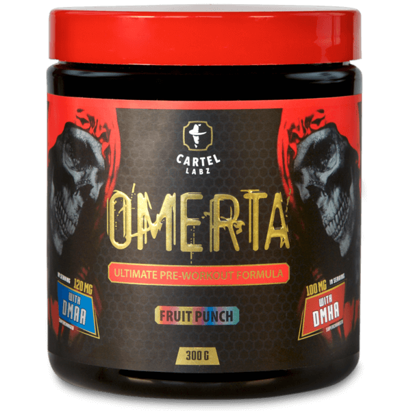 Cartel Labs Omerta DMAA + DMHA 300g preworkout supplement rich in stimulants Bodyshock.pro store