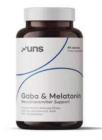 UNS GABA & Melatonin 90 caps dietary supplement for sleep